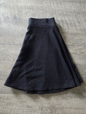 Xhilaration Black Textured Skirt.